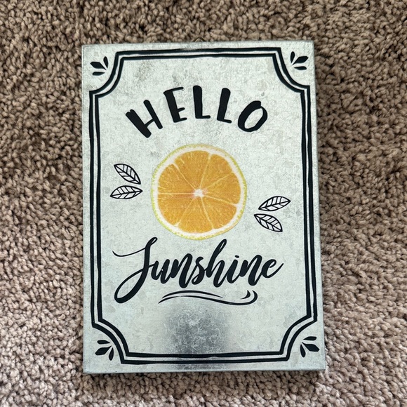 Hello Sunshine Metal Sign - Picture 1 of 1
